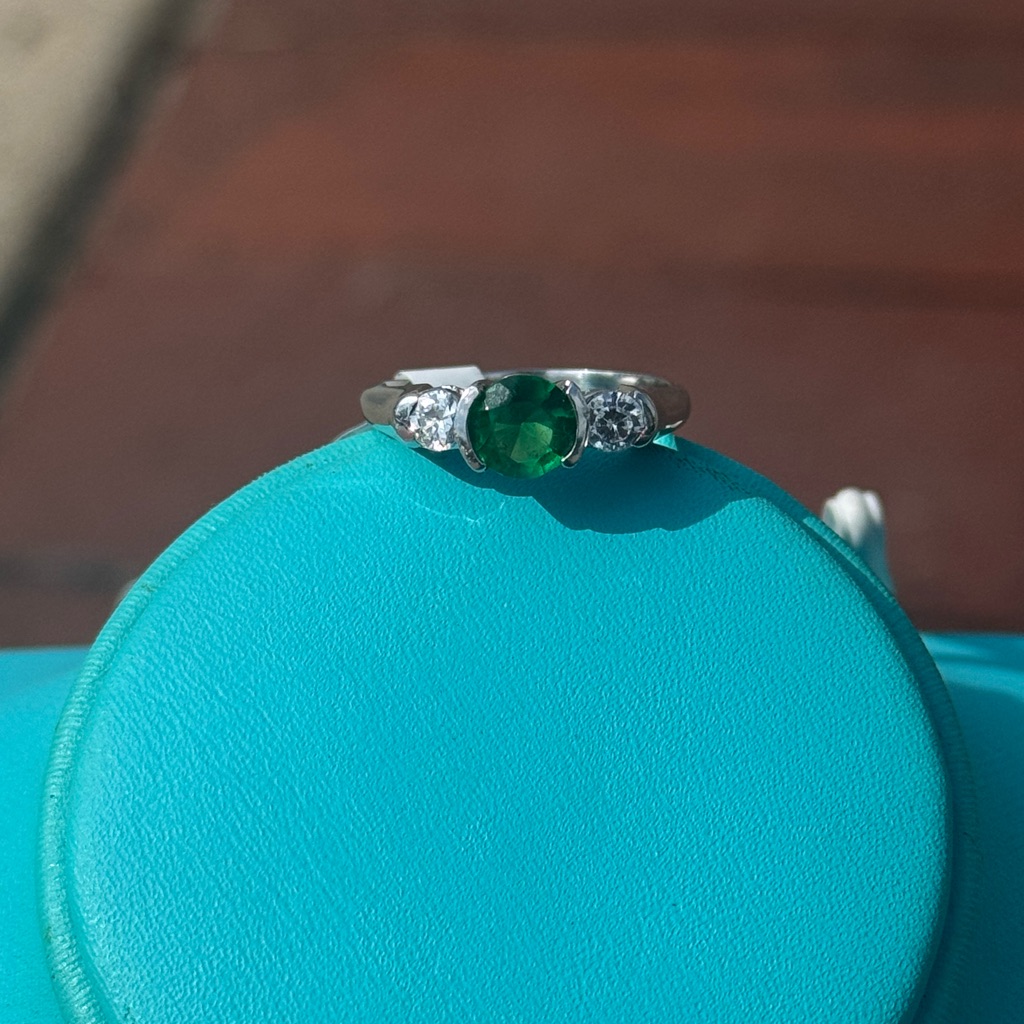 14k Solid White Gold Ring  14k Size 65